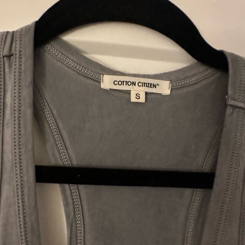 EUC Cotton Citizen Gray Racerback Midi Dress, Size SMALL